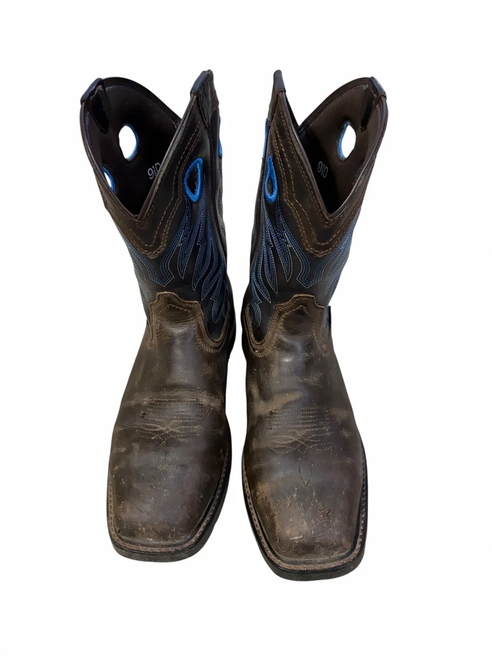 Ariat Groundwork Waterproof Steel Toe Work Boots Mens 9.5D Brown Cowboy